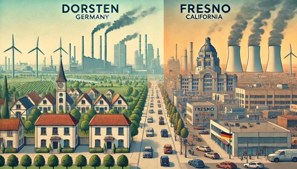 Dorsten vs Fresno Pollution