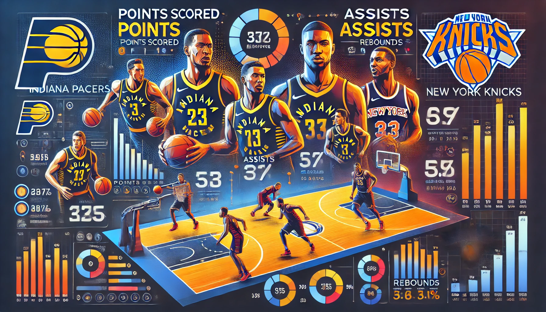 Pacers vs Knicks Match Player Stats