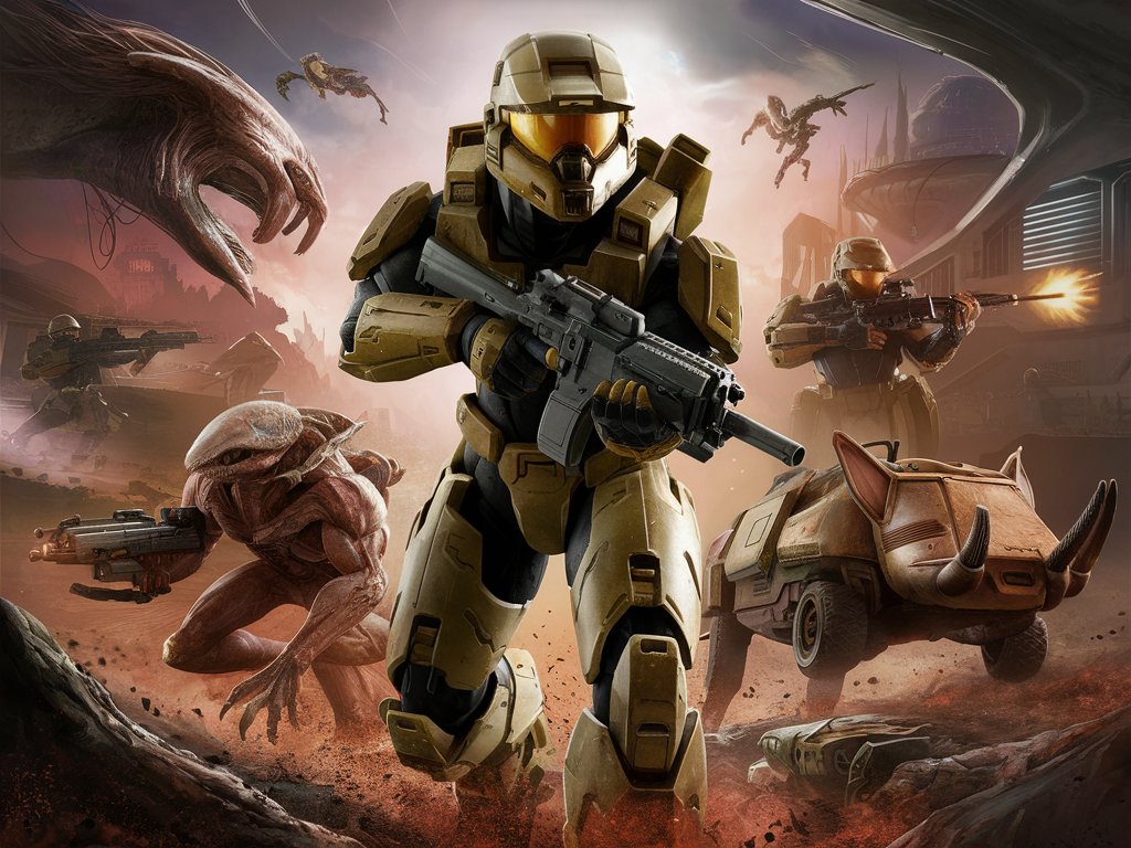 Halo (2003) Game Icons Banners